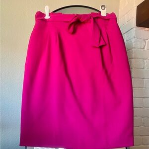 Ann Taylor Vibrant Pink Pencil Skirt